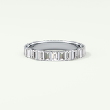 1.08 TCW Baguette Shaped Lab Grown Diamond Wedding Band