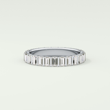 1.08 TCW Baguette Shaped Lab Grown Diamond Wedding Band