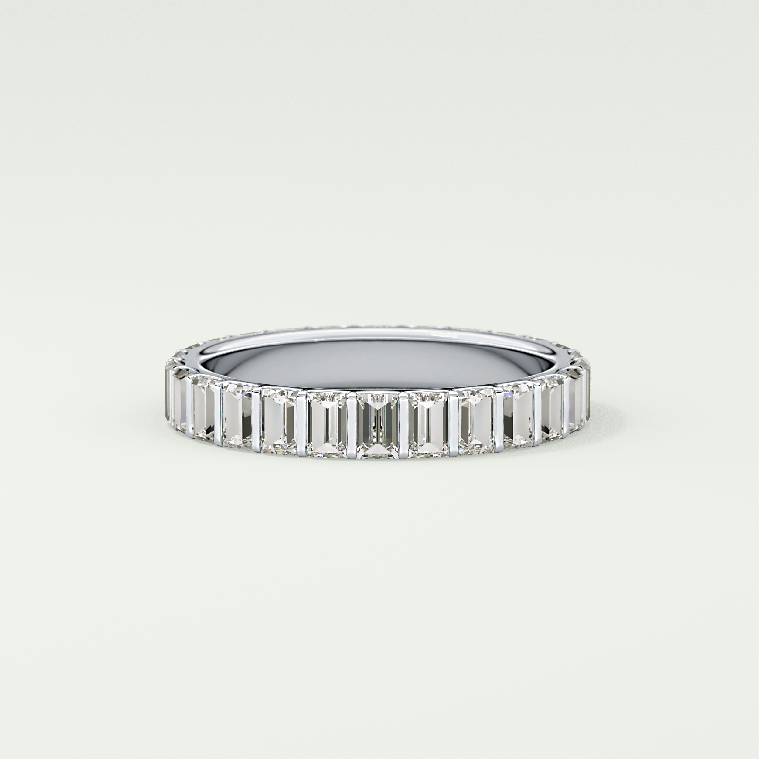 1.08 TCW Baguette Shaped Lab Grown Diamond Wedding Band