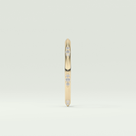 0.09 TCW Round Shaped Lab Grown Diamond Wedding Band