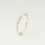 0.09 TCW Round Shaped Lab Grown Diamond Wedding Band