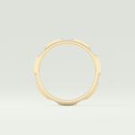 0.09 TCW Round Shaped Lab Grown Diamond Wedding Band