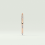 0.09 TCW Round Shaped Lab Grown Diamond Wedding Band
