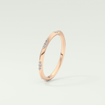 0.09 TCW Round Shaped Lab Grown Diamond Wedding Band