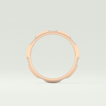 0.09 TCW Round Shaped Lab Grown Diamond Wedding Band