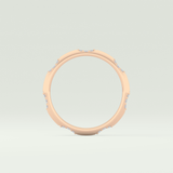 0.09 TCW Round Shaped Lab Grown Diamond Wedding Band