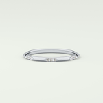 0.09 TCW Round Shaped Lab Grown Diamond Wedding Band