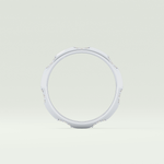 0.09 TCW Round Shaped Lab Grown Diamond Wedding Band