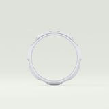 0.09 TCW Round Shaped Moissanite Wedding Band