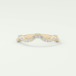 0.58 TCW Round Shaped Lab Grown Diamond Wedding Band