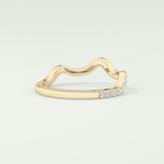 0.58 TCW Round Shaped Lab Grown Diamond Wedding Band