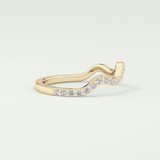 0.58 TCW Round Shaped Lab Grown Diamond Wedding Band