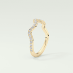 0.58 TCW Round Shaped Lab Grown Diamond Wedding Band