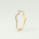 0.58 TCW Round Shaped Lab Grown Diamond Wedding Band