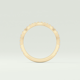 0.58 TCW Round Shaped Lab Grown Diamond Wedding Band