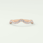 0.58 TCW Round Shaped Lab Grown Diamond Wedding Band