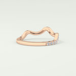 0.58 TCW Round Shaped Lab Grown Diamond Wedding Band