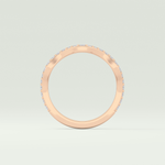 0.58 TCW Round Shaped Lab Grown Diamond Wedding Band