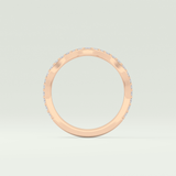 0.58 TCW Round Shaped Lab Grown Diamond Wedding Band