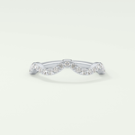 0.58 TCW Round Shaped Lab Grown Diamond Wedding Band
