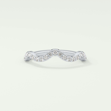0.58 TCW Round Shaped Lab Grown Diamond Wedding Band