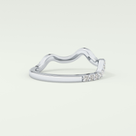 0.58 TCW Round Shaped Lab Grown Diamond Wedding Band