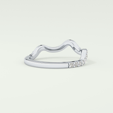 0.58 TCW Round Shaped Lab Grown Diamond Wedding Band