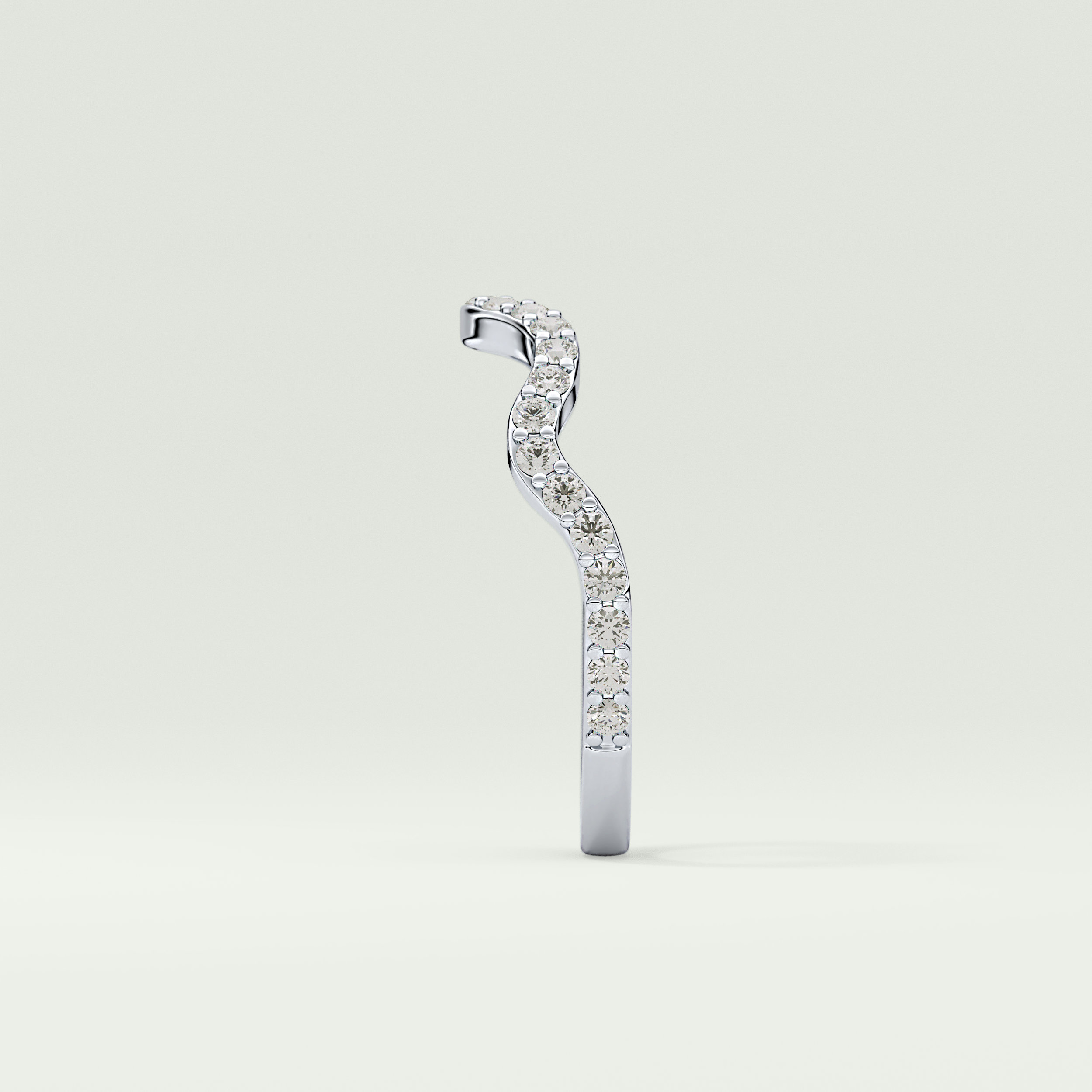 0.58 TCW Round Shaped Lab Grown Diamond Wedding Band
