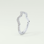 0.58 TCW Round Shaped Lab Grown Diamond Wedding Band