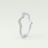 0.58 TCW Round Shaped Lab Grown Diamond Wedding Band