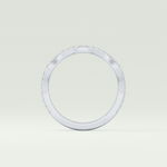 0.58 TCW Round Shaped Lab Grown Diamond Wedding Band
