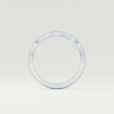 0.58 TCW Round Shaped Lab Grown Diamond Wedding Band