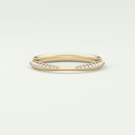 0.16 TCW Round Shaped Lab Grown Diamond Wedding Band