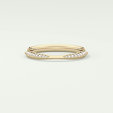 0.16 TCW Round Shaped Lab Grown Diamond Wedding Band