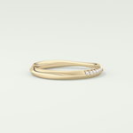 0.16 TCW Round Shaped Lab Grown Diamond Wedding Band