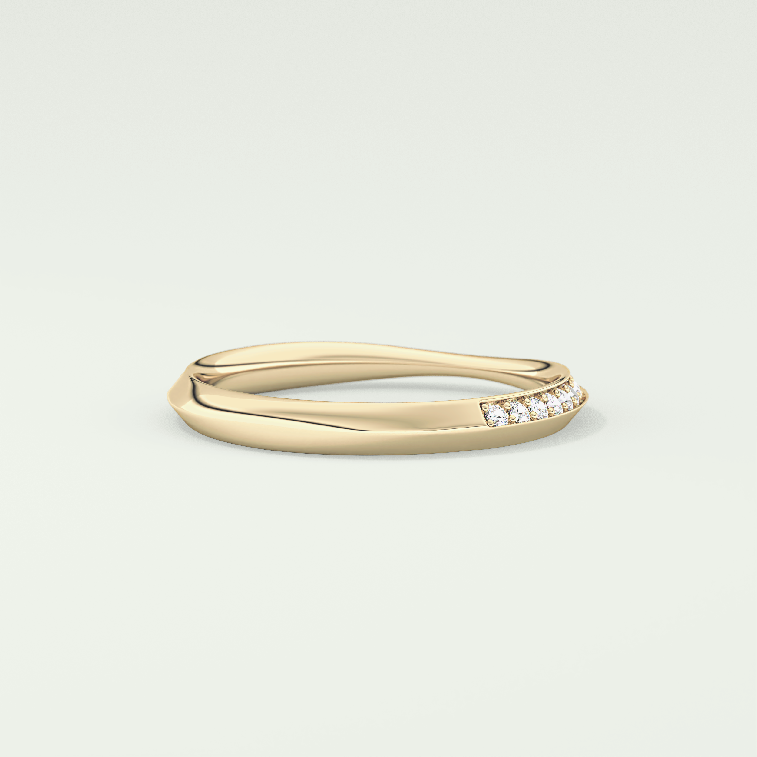 0.16 TCW Round Shaped Lab Grown Diamond Wedding Band