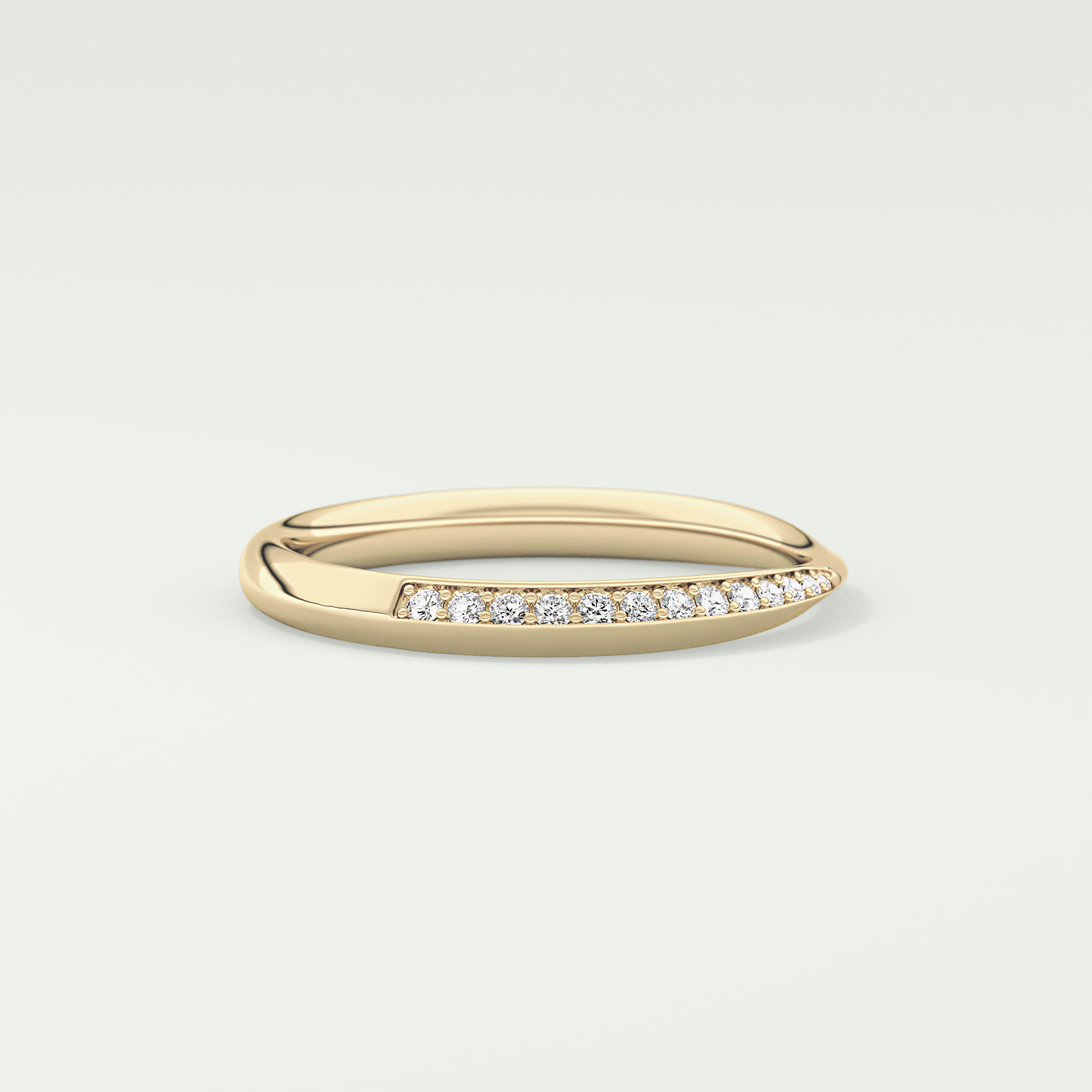 0.16 TCW Round Shaped Lab Grown Diamond Wedding Band