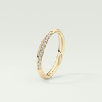 0.16 TCW Round Shaped Lab Grown Diamond Wedding Band