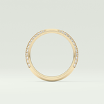 0.16 TCW Round Shaped Lab Grown Diamond Wedding Band