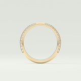 0.16 TCW Round Shaped Lab Grown Diamond Wedding Band