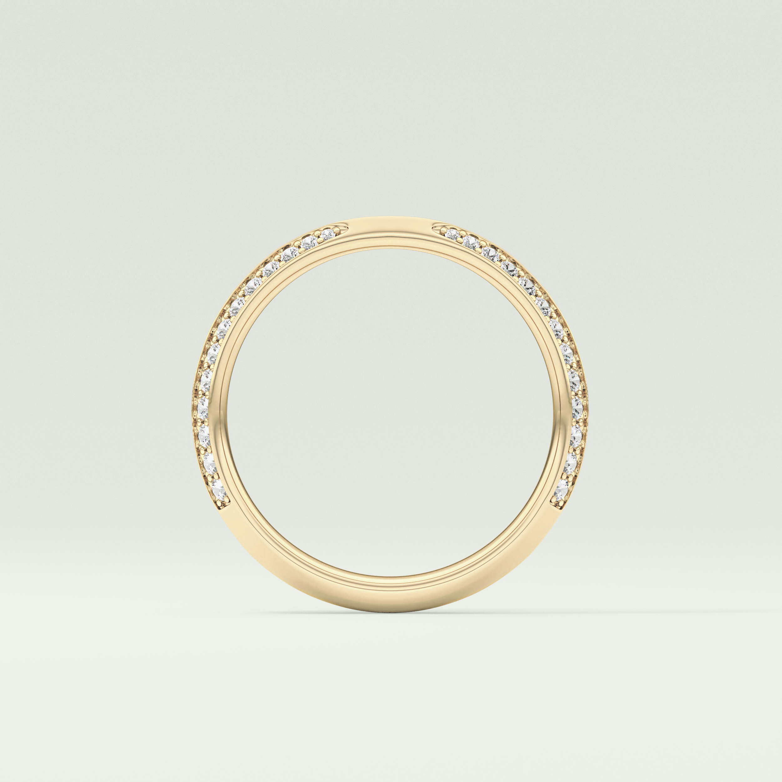 0.16 TCW Round Shaped Lab Grown Diamond Wedding Band