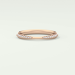 0.16 TCW Round Shaped Lab Grown Diamond Wedding Band