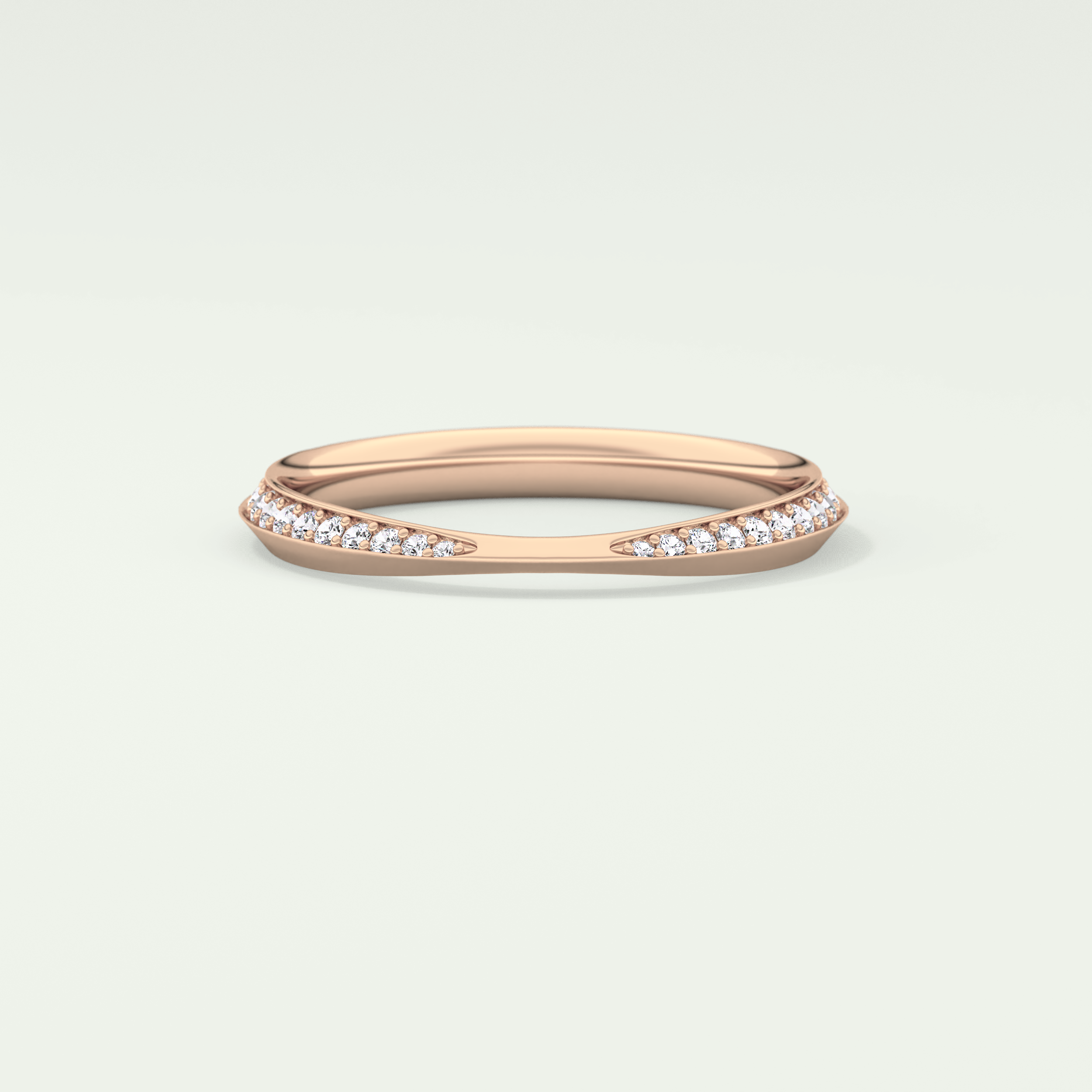 0.16 TCW Round Shaped Lab Grown Diamond Wedding Band