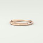 0.16 TCW Round Shaped Lab Grown Diamond Wedding Band