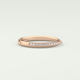 0.16 TCW Round Shaped Lab Grown Diamond Wedding Band