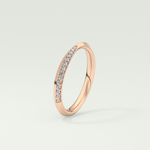 0.16 TCW Round Shaped Lab Grown Diamond Wedding Band