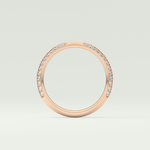 0.16 TCW Round Shaped Lab Grown Diamond Wedding Band