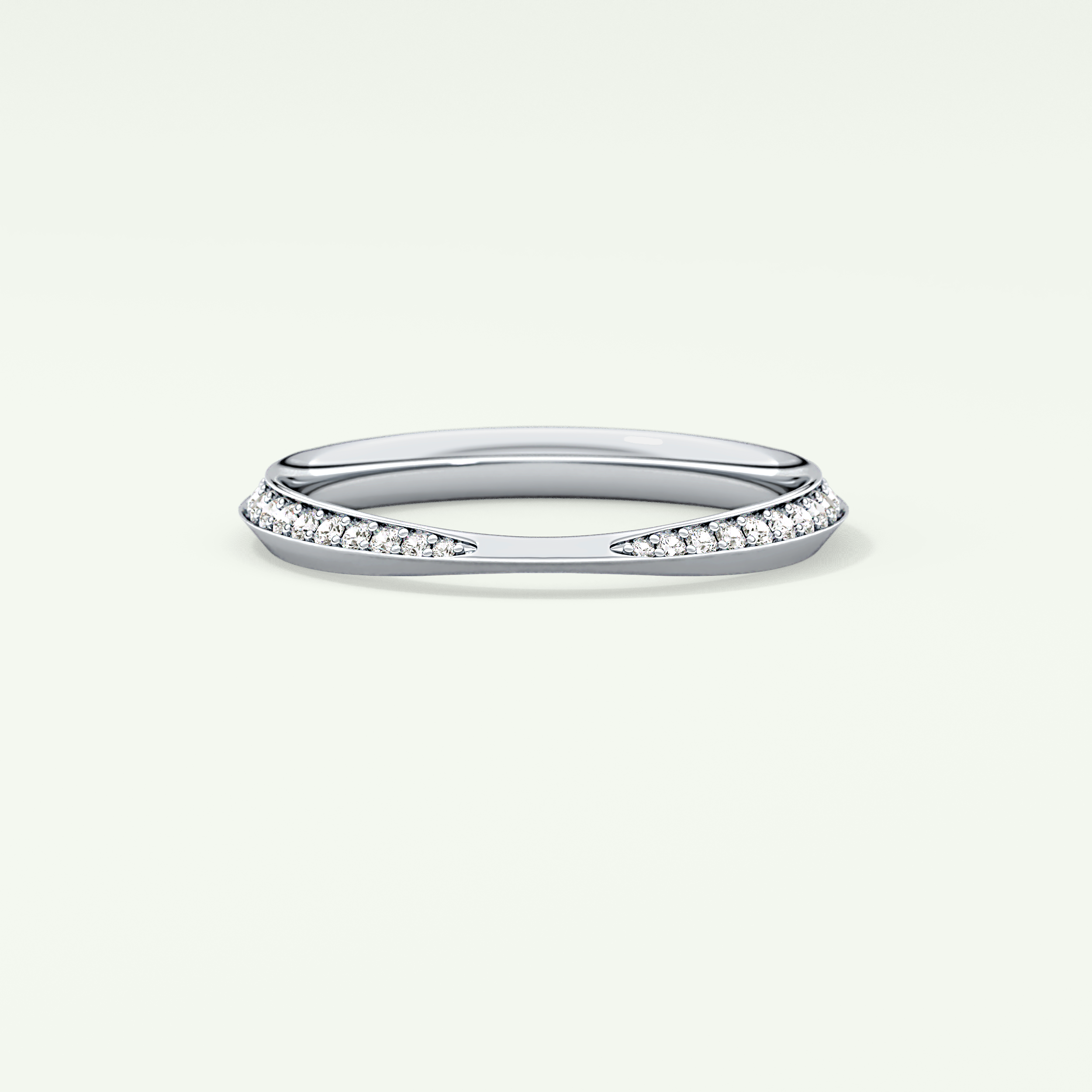 0.16 TCW Round Shaped Lab Grown Diamond Wedding Band