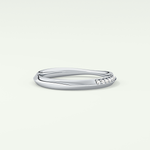 0.16 TCW Round Shaped Lab Grown Diamond Wedding Band