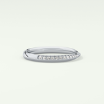 0.16 TCW Round Shaped Lab Grown Diamond Wedding Band
